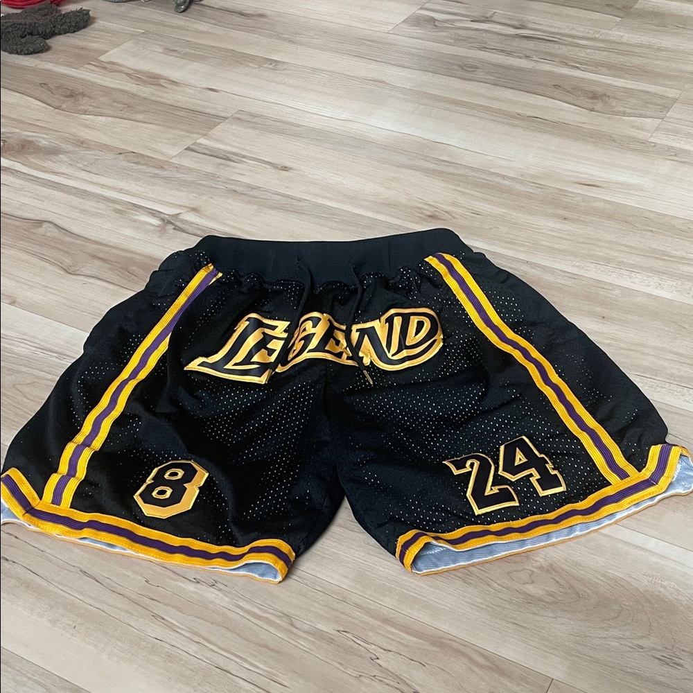 Black and Yellow Legend Basketball Shorts